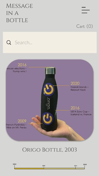 Message in a bottle - Global Heirlooms System – screenshot 1