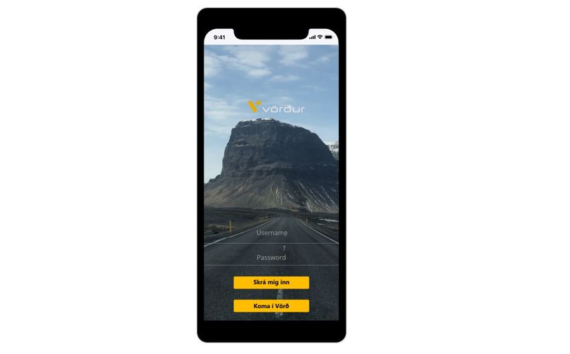 Vörður app – screenshot 1