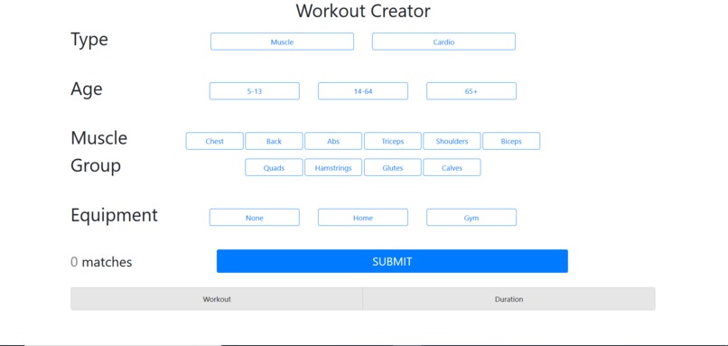 Workout Creator – screenshot 1