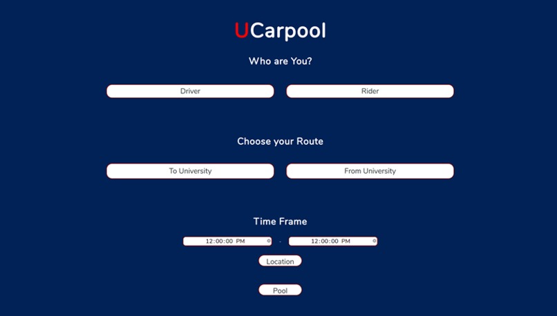 UCarpool (Fab Five) – screenshot 1