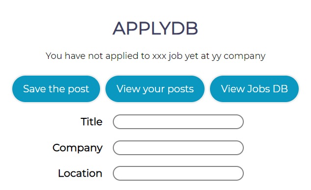 ApplyDB – screenshot 2