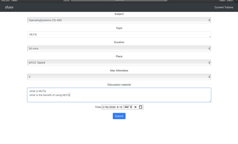 sTutor – screenshot 3