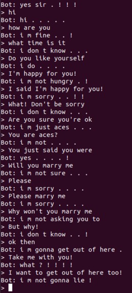 Programmatically Unaided Conversational Companion (PUCC) – screenshot 6
