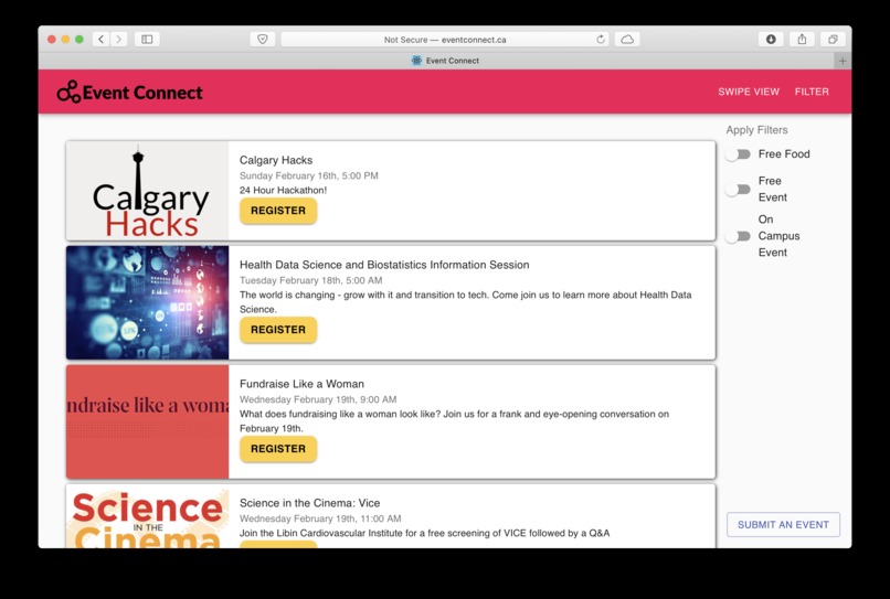 Event Connect – screenshot 1