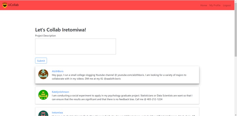 UCollab – screenshot 3