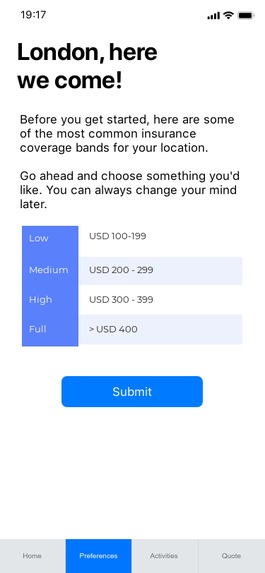 insureMe – screenshot 1