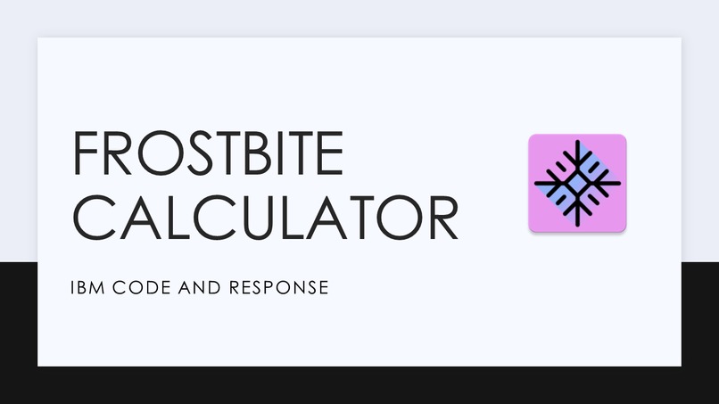 Frostbite Calculator – screenshot 1