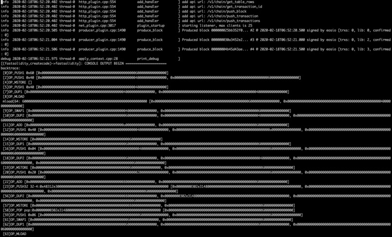 FastEVM – screenshot 1