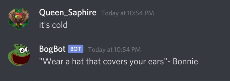 BogBot – screenshot 2