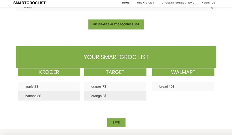 SmartGrocList – screenshot 3