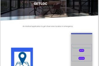 Getloc Poster using Adobe XD