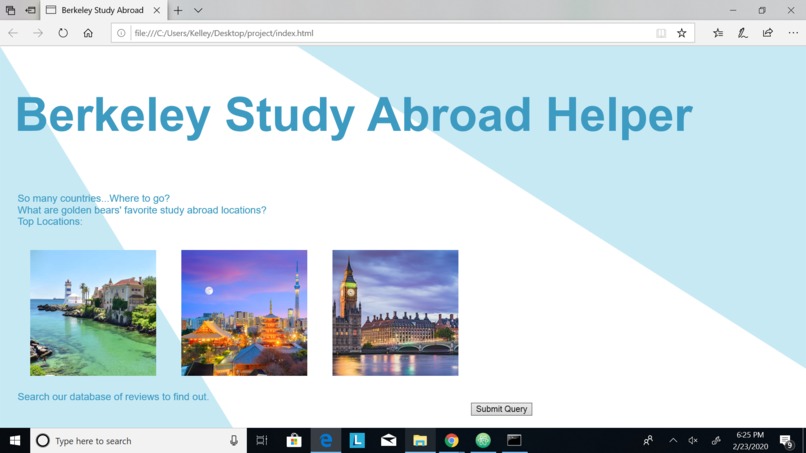 Berkeley Study Abroad Helper – screenshot 1