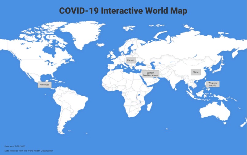 COVID-19 Interactive MAP – screenshot 1