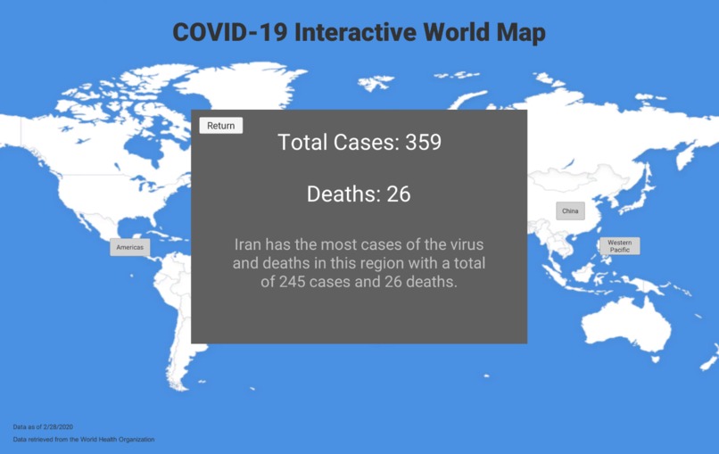 COVID-19 Interactive MAP – screenshot 2