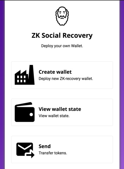 zkSocialRecovery – screenshot 3