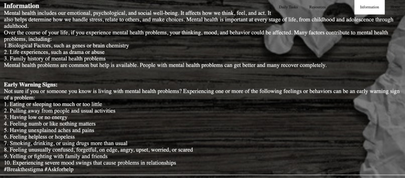 Mental Health Among College Campuses  – screenshot 2