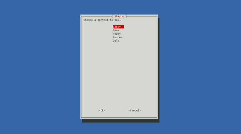shkype – screenshot 1