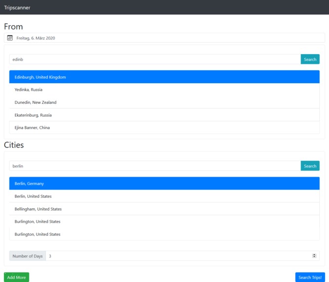 TripScanner – screenshot 1