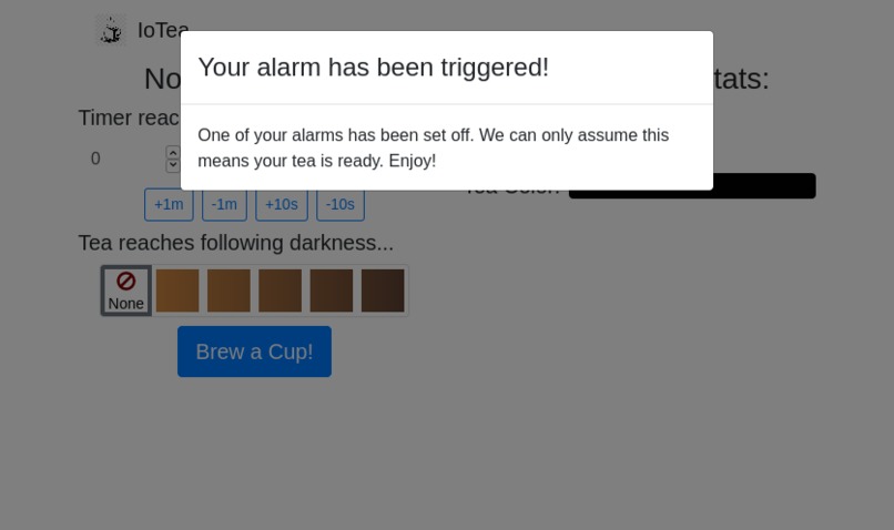 IoTea – screenshot 2
