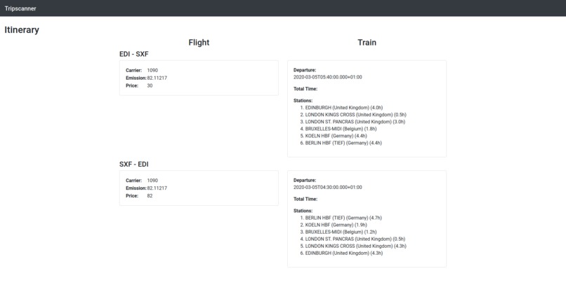 TripScanner – screenshot 2