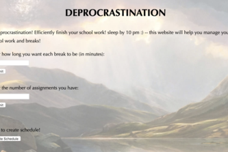 Deprocrastination