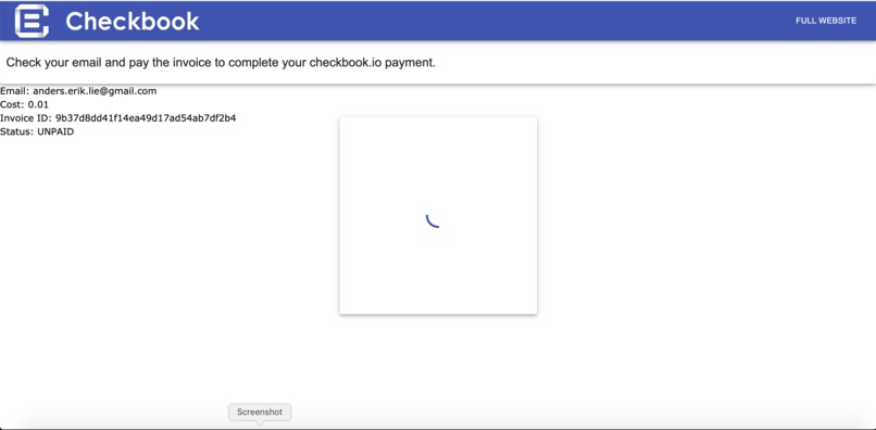 Shopify Checkbook.io App – screenshot 1