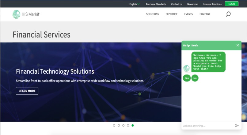 IHS Markit Helpbot – screenshot 1