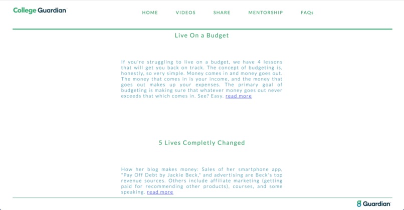 College Guardian – screenshot 5