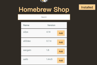 Homebrew shop
