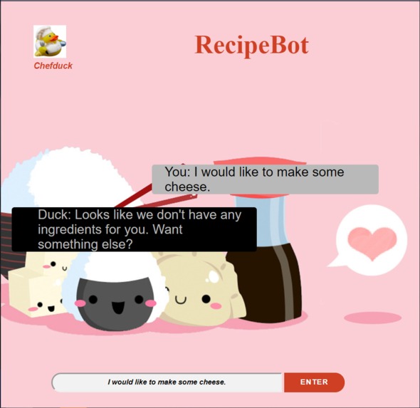 RecipeBot – screenshot 1