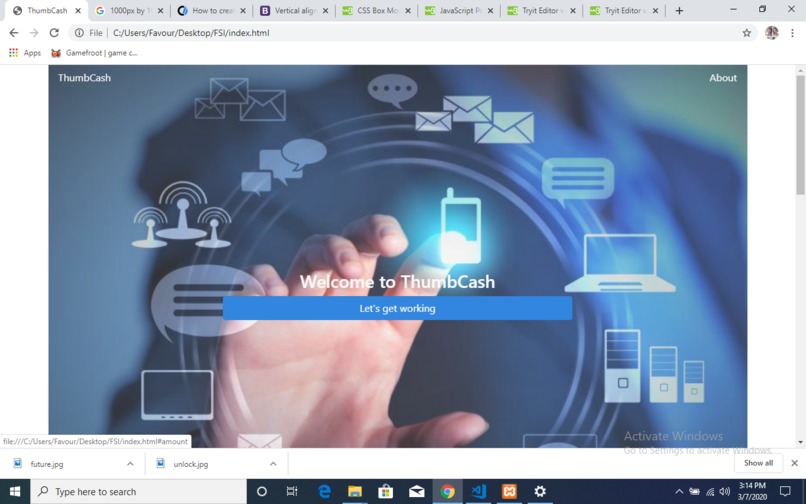 thumbCash – screenshot 1
