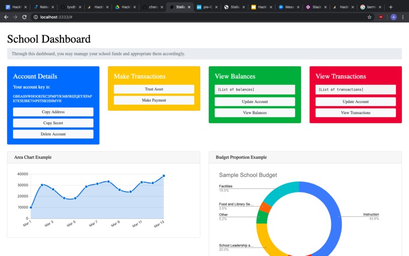 Bloool: A Blockchain Solution for School Finances – screenshot 2