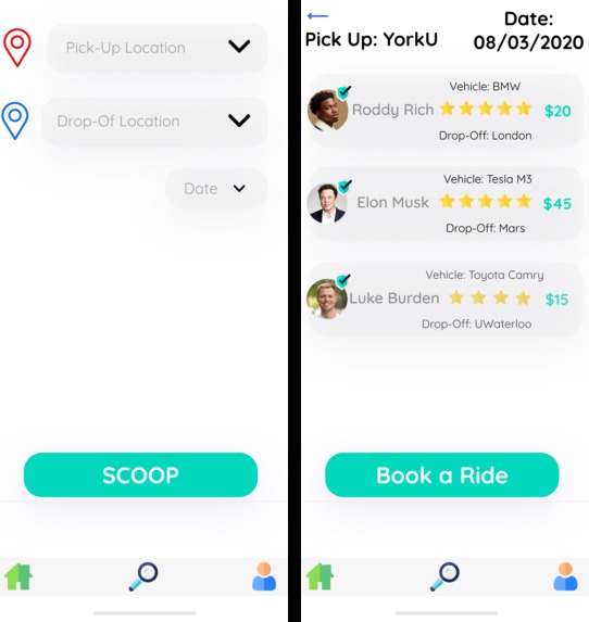 Scoop - Ride sharing for Students – screenshot 2