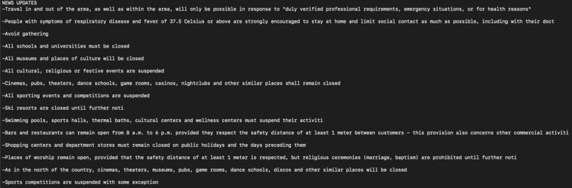 corona-info – screenshot 3