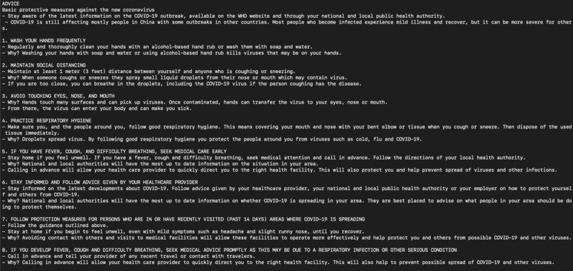 corona-info – screenshot 5