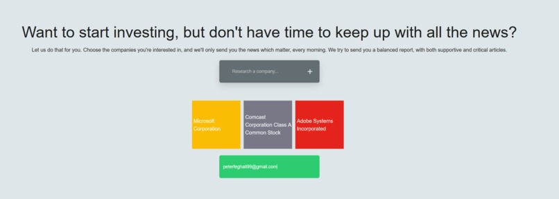 Step 2: Towards investment confidence – screenshot 1