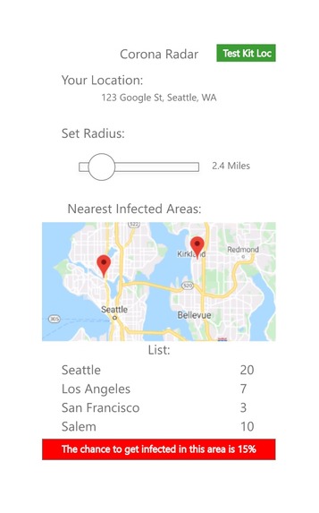 Corona Radar – screenshot 1