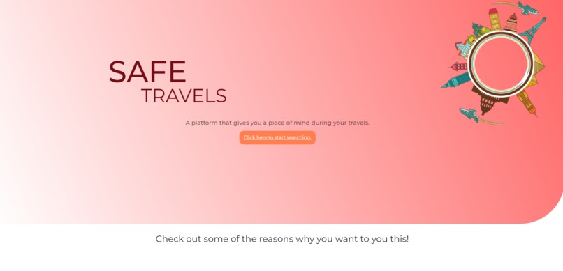 SafeTravels – screenshot 1