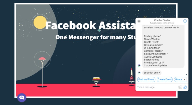 Facebook Assistant – screenshot 1
