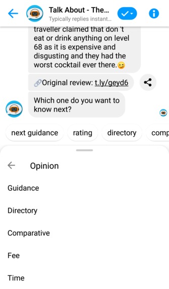Talk About - Chatbot For Tourism Point Of Interest – screenshot 2