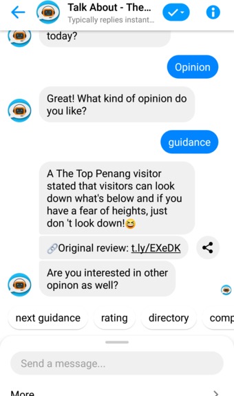 Talk About - Chatbot For Tourism Point Of Interest – screenshot 6