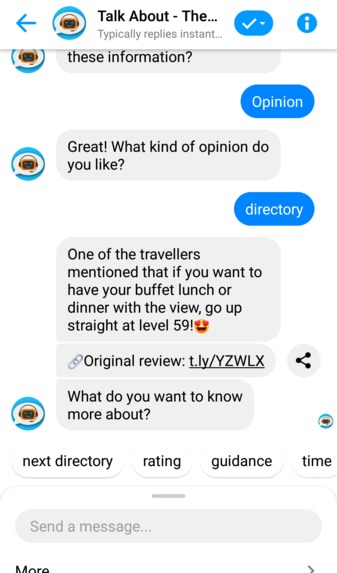 Talk About - Chatbot For Tourism Point Of Interest – screenshot 7