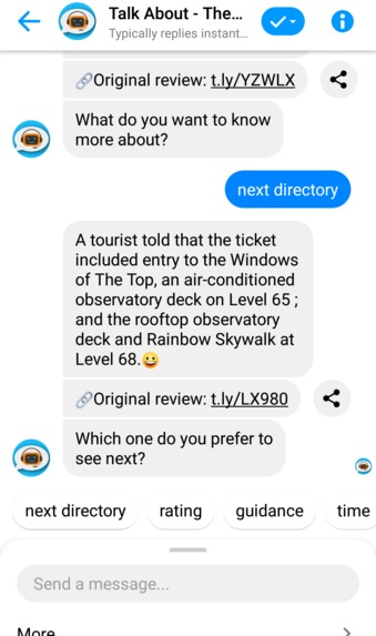 Talk About - Chatbot For Tourism Point Of Interest – screenshot 10