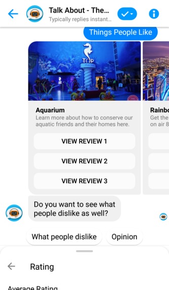 Talk About - Chatbot For Tourism Point Of Interest – screenshot 12