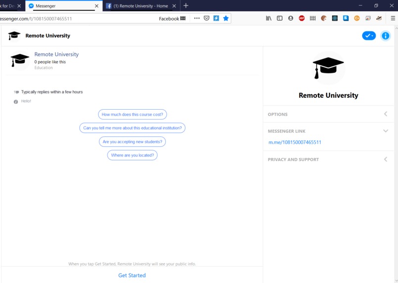 Julia - A University Chatbot – screenshot 1