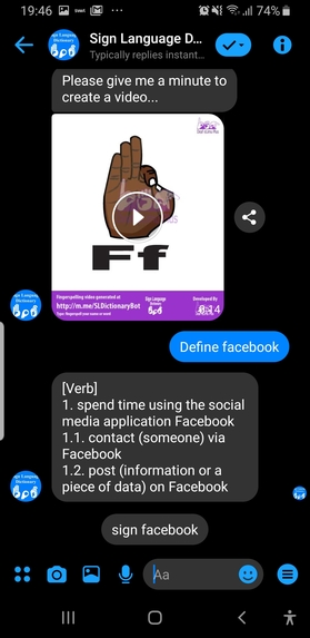 Sign Language Dictionary Bot – screenshot 5