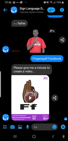 Sign Language Dictionary Bot – screenshot 4