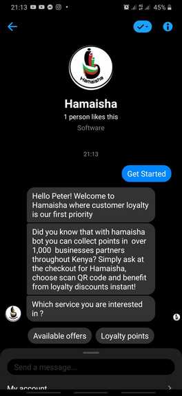 Hamaisha  Bot – screenshot 1