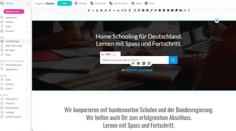 19_e-Learning_Online_Digitale_Schule_1School_Homeschooling – screenshot 1