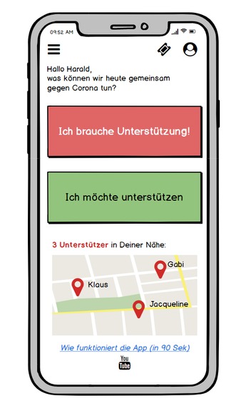 034_Nachbarn für Nachbarn App / Yes We Help - App – screenshot 1